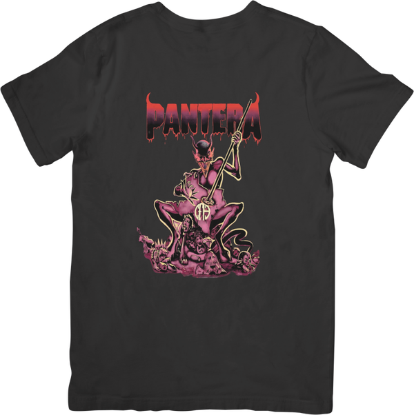 Pantera 8 Music Unisex Fit for Men & Women Quality Cotton T-Shirt Black