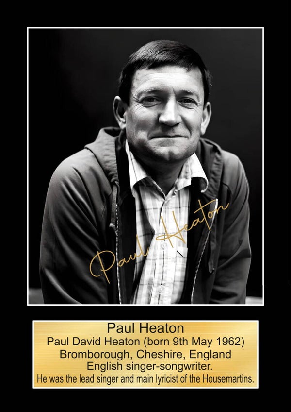 Paul Heaton the house martins Music Poster Wall Art Memorabilia gift A5,A4,A3.