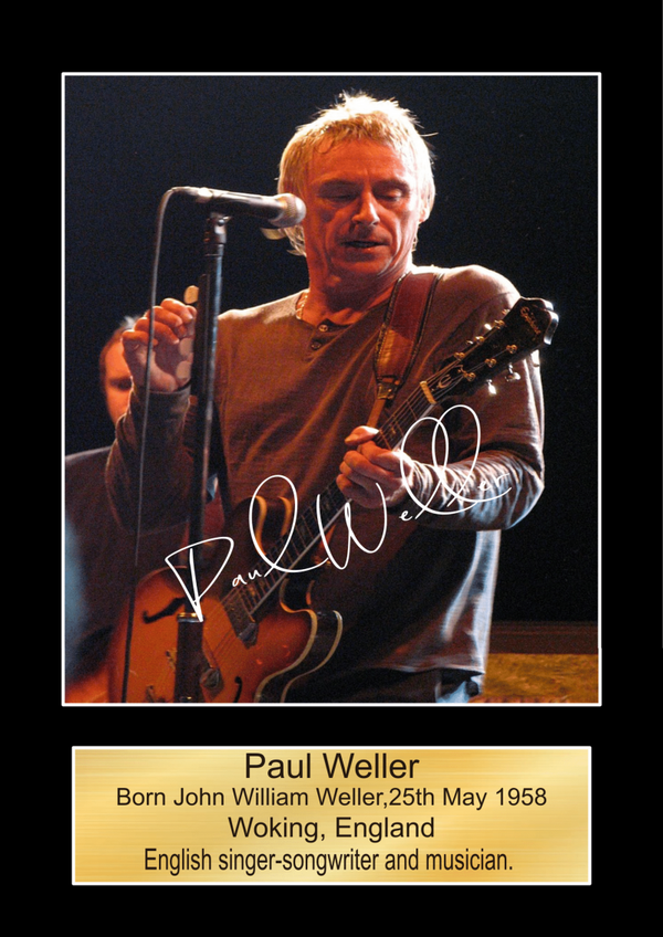 Paul Weller 1 Music Poster Wall Art Memorabilia gift A5,A4,A3.