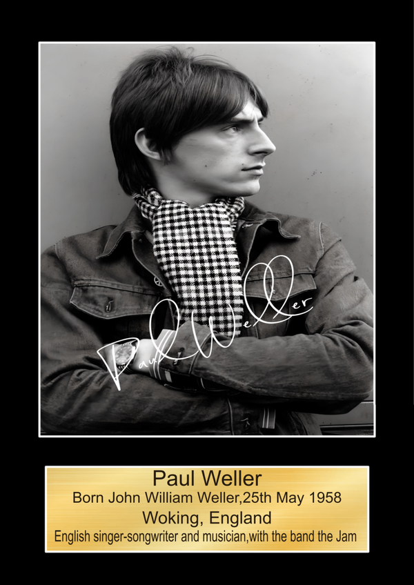 Paul Weller 2 Music Poster Wall Art Memorabilia gift A5,A4,A3.