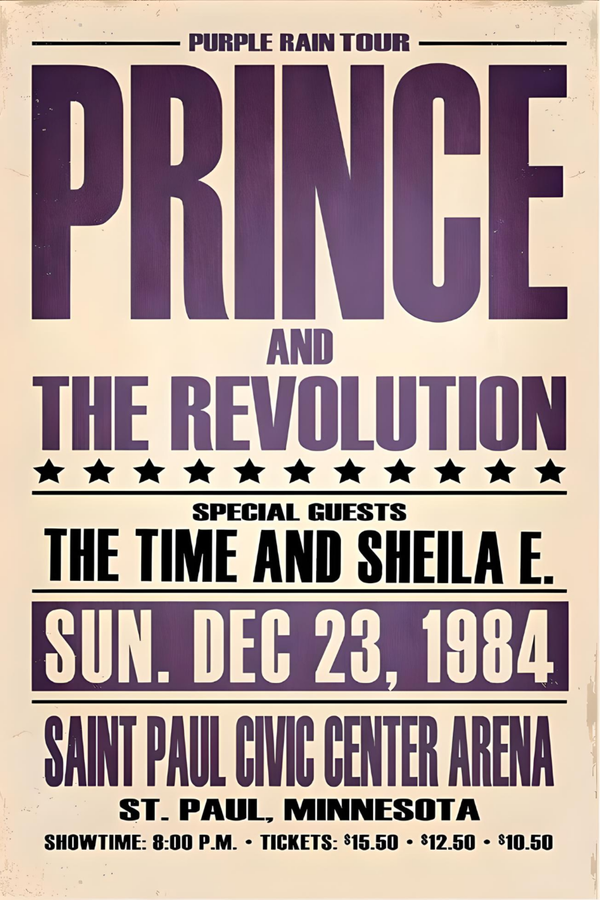 Prince 001 Music Print  Concert Wall Art Memorabilia gift A5,A4,A3