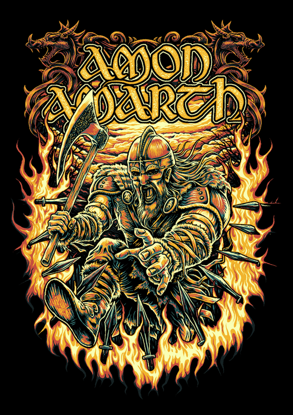 Amon Amarth 1 Music Print  Concert Wall Art Memorabilia gift A5,A4,A3