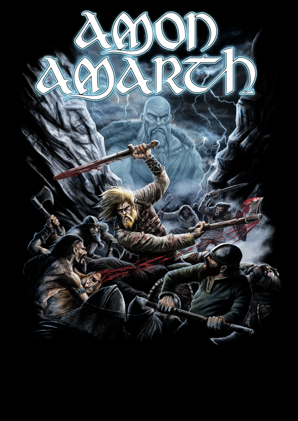 Amon Amarth 2 Music Print  Concert Wall Art Memorabilia gift A5,A4,A3