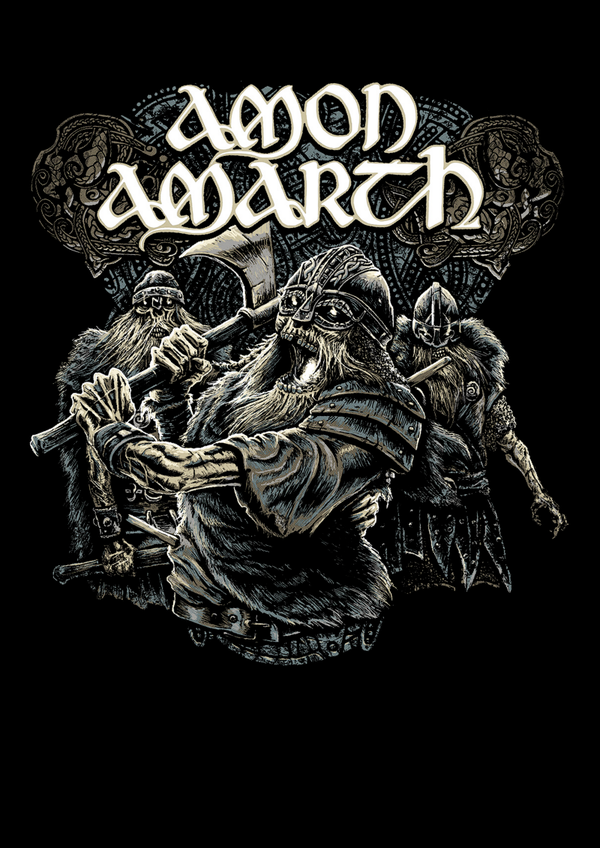 Amon Amarth 3 Music Print  Concert Wall Art Memorabilia gift A5,A4,A3