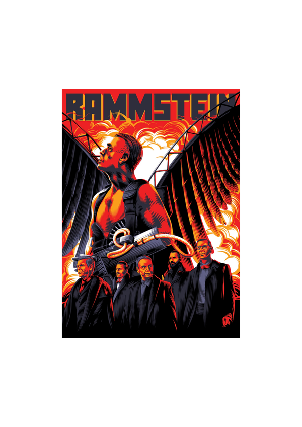 Rammstein 13 Music Print  Concert Wall Art Memorabilia gift A5,A4,A3