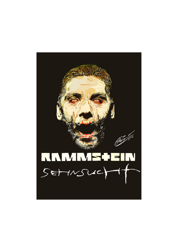Rammstein 15 Music Print  Concert Wall Art Memorabilia gift A5,A4,A3