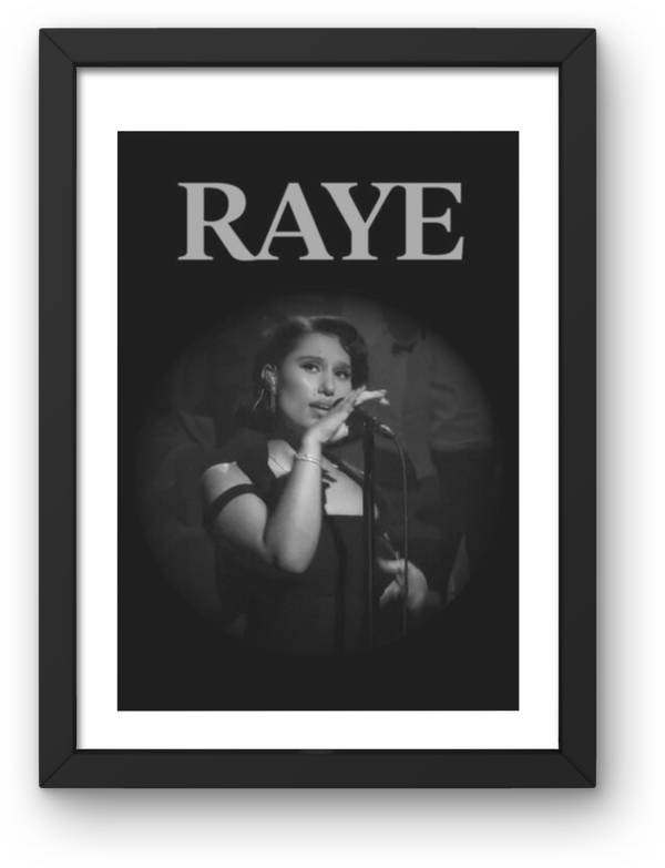 Raye 1 print Music Print PDF,File  Instant Digital Download ,A3,A4,A5.
