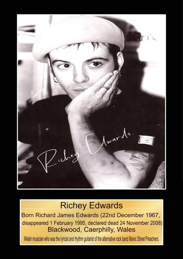Richey Edwards manic street Preachers print Music Poster Wall Art Memorabilia gift A5,A4,A3.