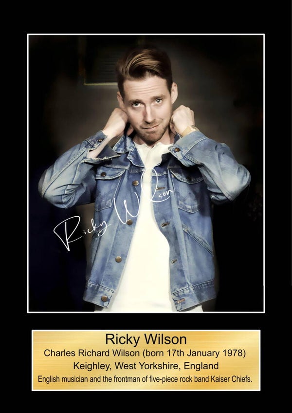 Ricky Wilson Kaiser Chiefs Music Poster Wall Art Memorabilia gift A5,A4,A3.