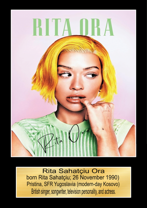 Rita Ora print Music Poster Wall Art Memorabilia gift A5,A4,A3.