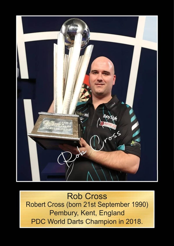 Rob Cross World Champion 2018  signed print Music Poster Wall Art Memorabilia gift A5,A4,A3.