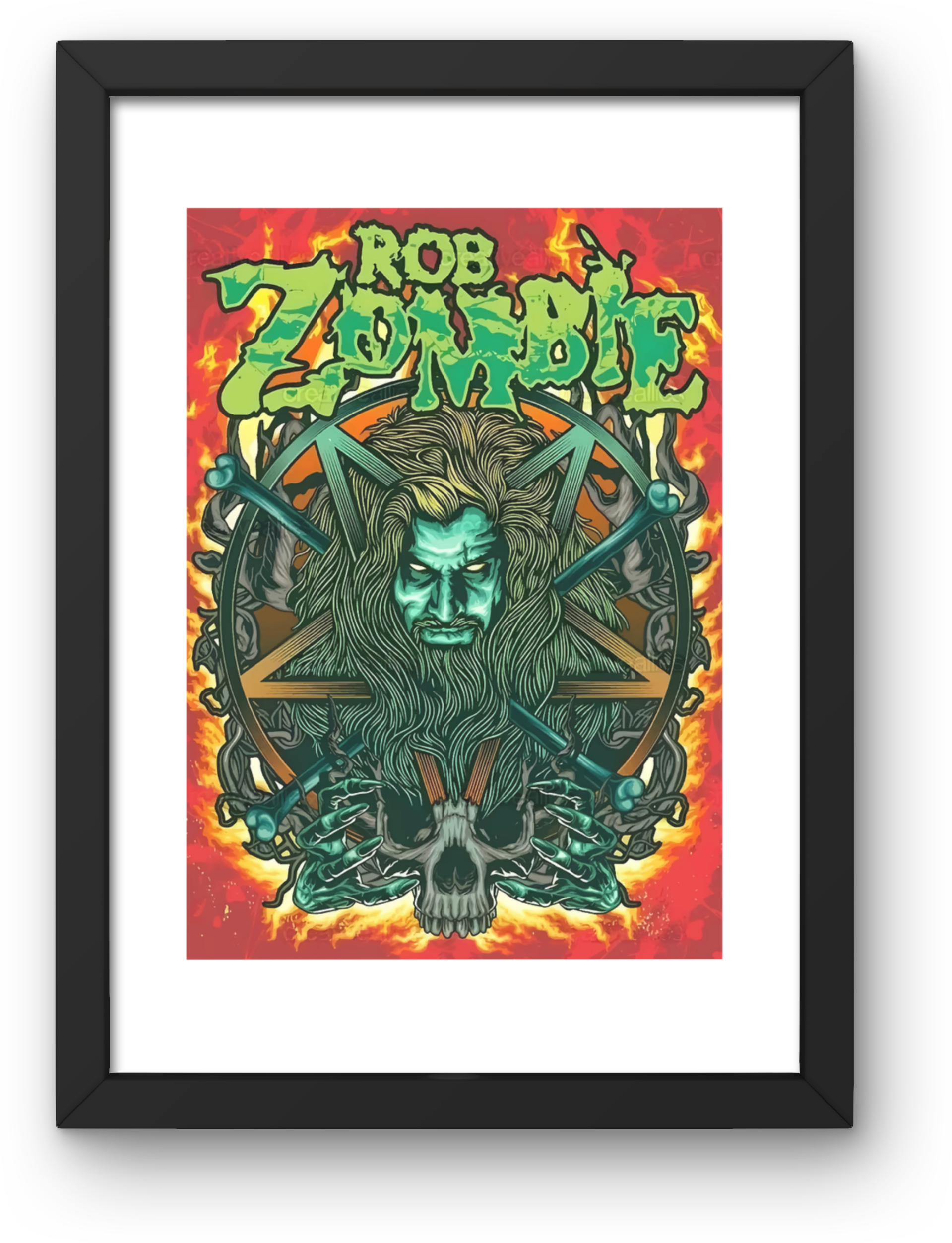 Rob Zombie 3 Music Print PDF,File  Instant Digital Download A2,A3,A4,A5.