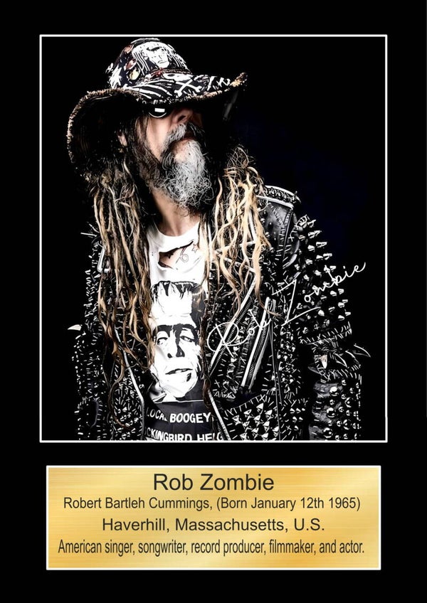Rob Zombie Music Poster Wall Art Memorabilia gift A5,A4,A3.