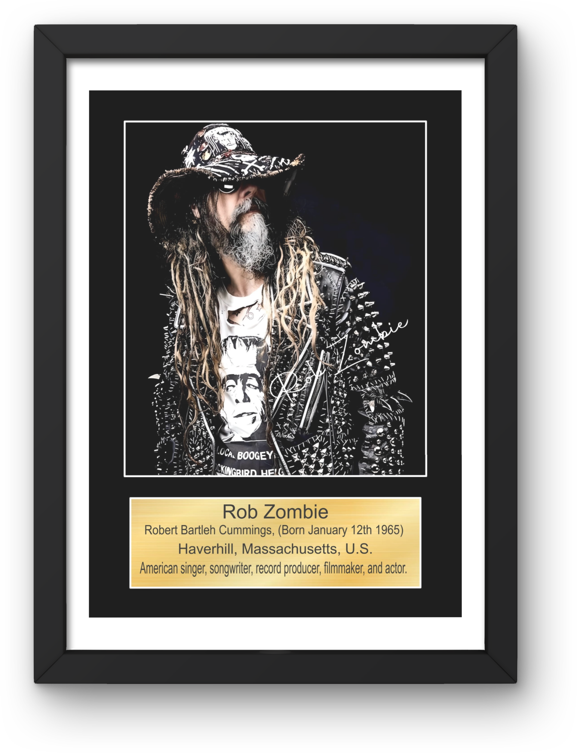 Rob Zombie signed print Music Print PDF,File  Instant Digital Download A2,A3,A4,A5.