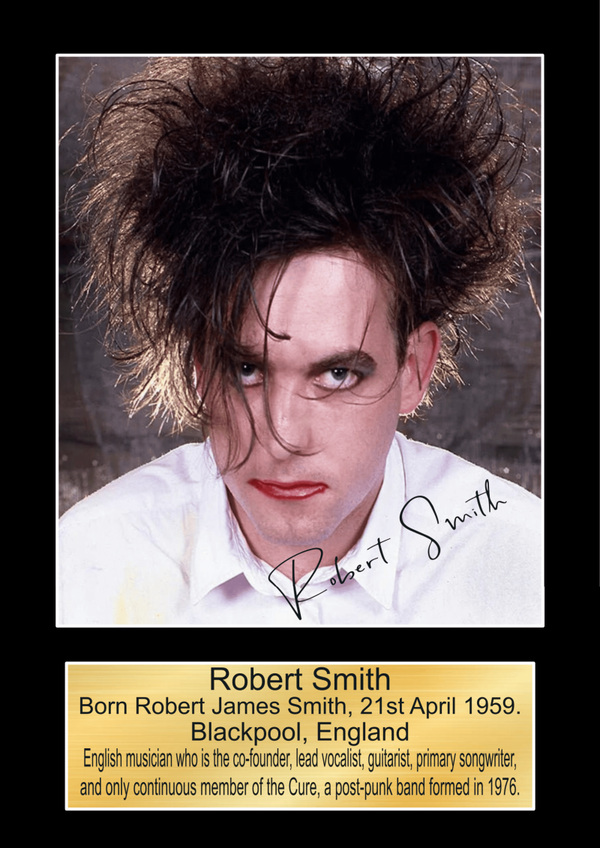 Robert Smith The Cure Music Poster Wall Art Memorabilia gift A5,A4,A3.