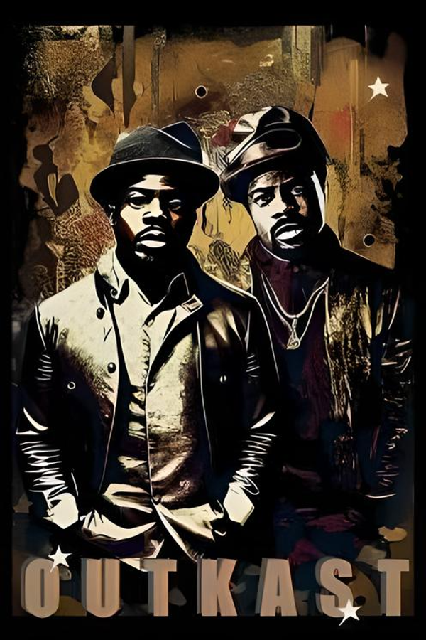 Outkast 7 Music Print  Concert Wall Art Memorabilia gift A5,A4,A3