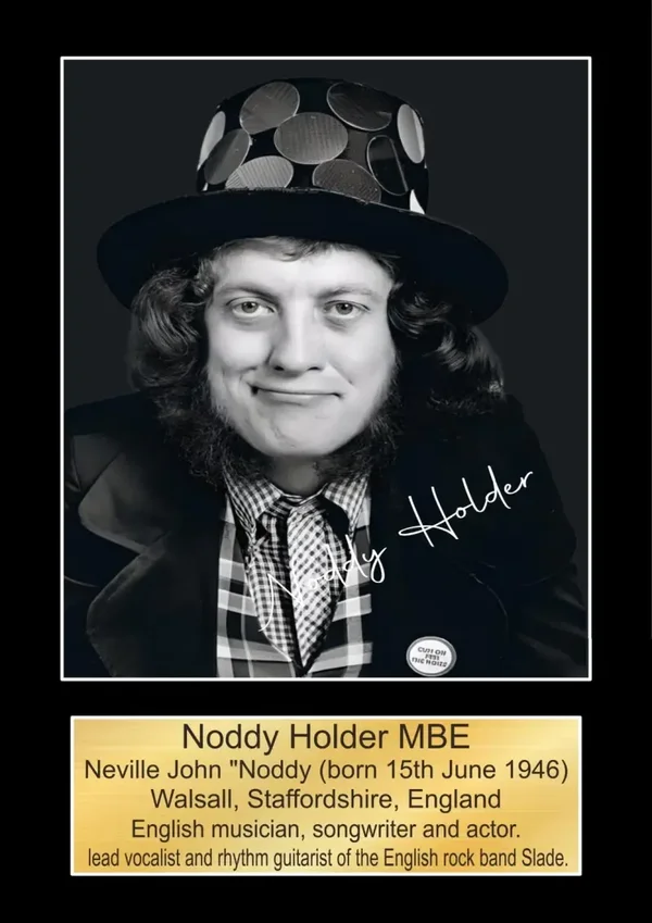 Noddy Holder Music Poster Wall Art Memorabilia gift A5,A4,A3.