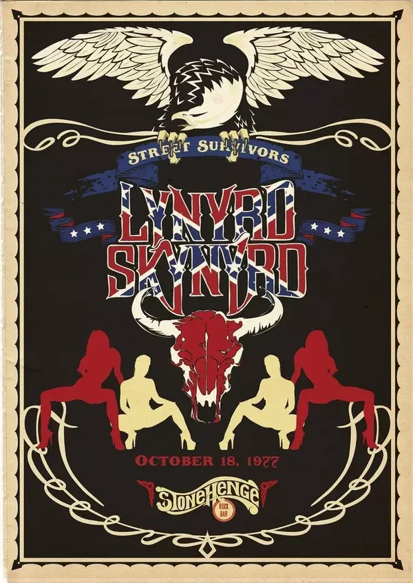 Lynyrd Skynyrd 13  Music Print  Concert Wall Art Memorabilia gift A5,A4,A3