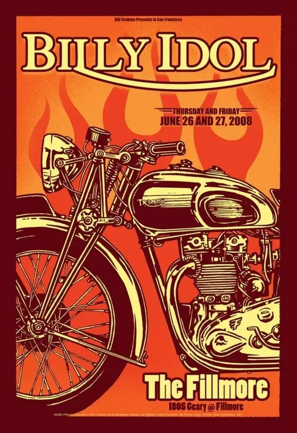 Billy Idol 1 Music Print  Concert Wall Art Memorabilia gift A5,A4,A3