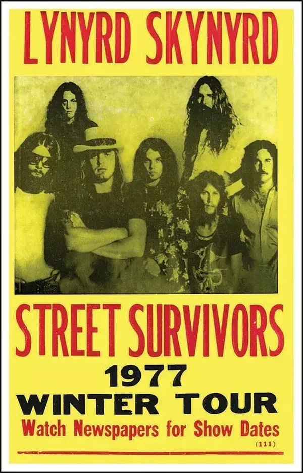 Lynyrd Skynyrd 17  Music Print  Concert Wall Art Memorabilia gift A5,A4,A3