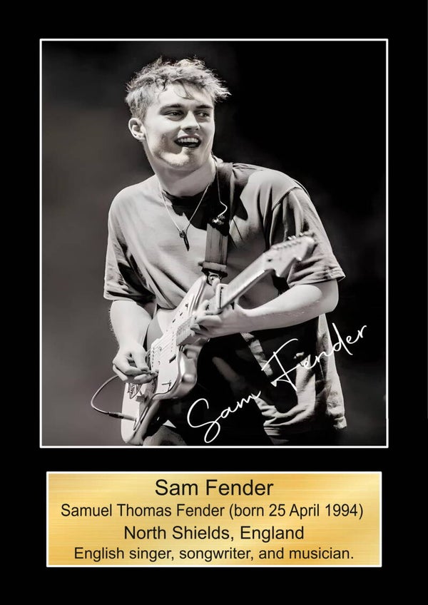 Sam Fender Music Poster Wall Art Memorabilia gift A5,A4,A3.
