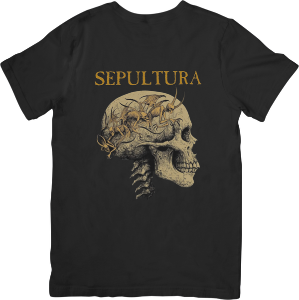 Sepultura 002 Music Unisex Fit for Men & Women Quality Cotton T-Shirt Black