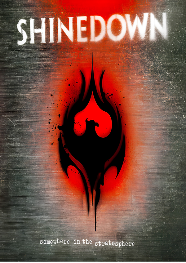 Shinedown 4 Music Print  Concert Wall Art Memorabilia gift A5,A4,A3