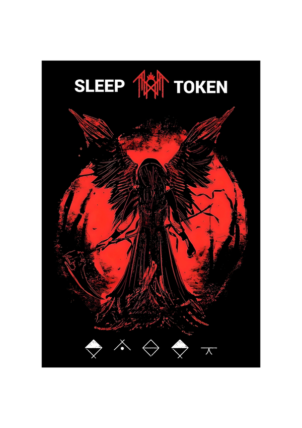 Sleep Token 003 Music Print  Concert Wall Art Memorabilia gift A5,A4,A3