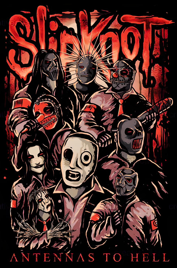 Slipknot 2 Music Print  Concert Wall Art Memorabilia gift A5,A4,A3
