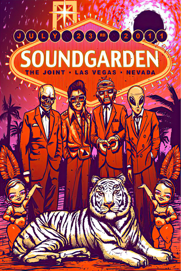Soundgarden 1 Music Print  Concert Wall Art Memorabilia gift A5,A4,A3