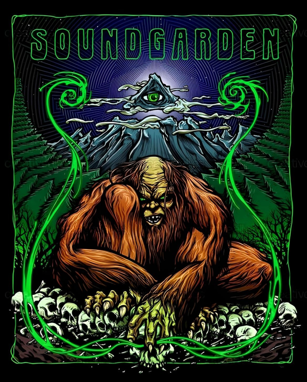 Soundgarden 2 Music Print  Concert Wall Art Memorabilia gift A5,A4,A3