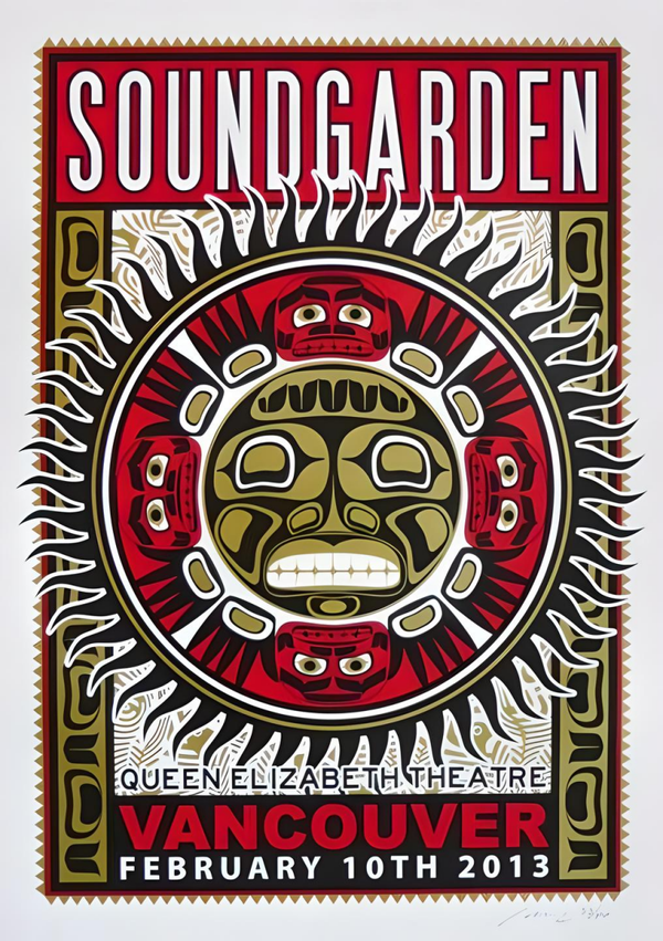 Soundgarden 4 Music Print  Concert Wall Art Memorabilia gift A5,A4,A3