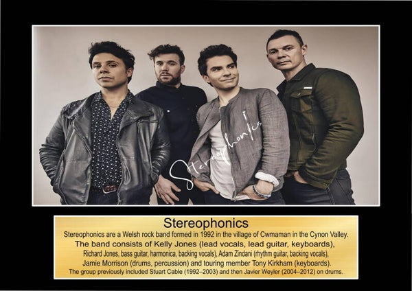 Stereophonics signed print Music Poster Wall Art Memorabilia gift A5,A4,A3.