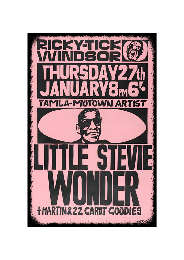 Stevie Wonder 7 Music Print  Concert Wall Art Memorabilia gift A5,A4,A3