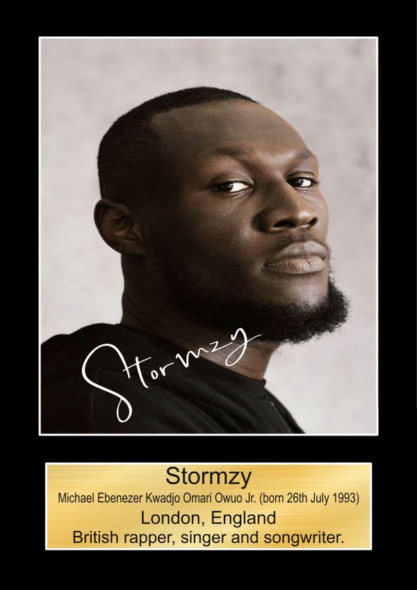 Stormzy print Music Poster Wall Art Memorabilia gift A5,A4,A3.