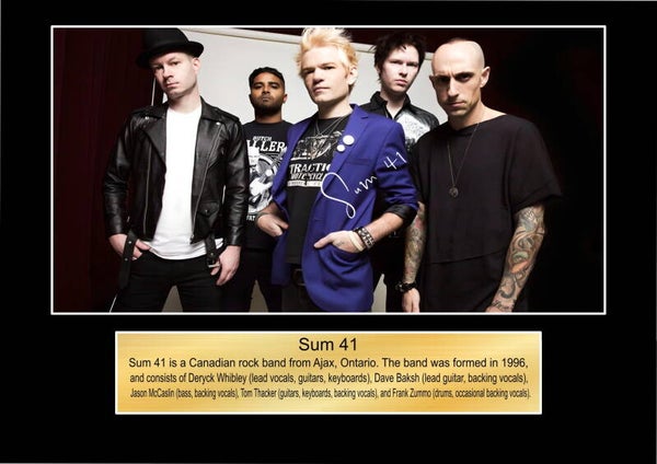 Sum 41 Music Poster Souvenir Wall Art Memorabilia gift A5,A4,A3.