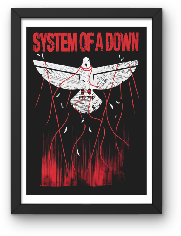 System of a down 6 print Music Print PDF,File  Instant Digital Download ,A3,A4,A5.