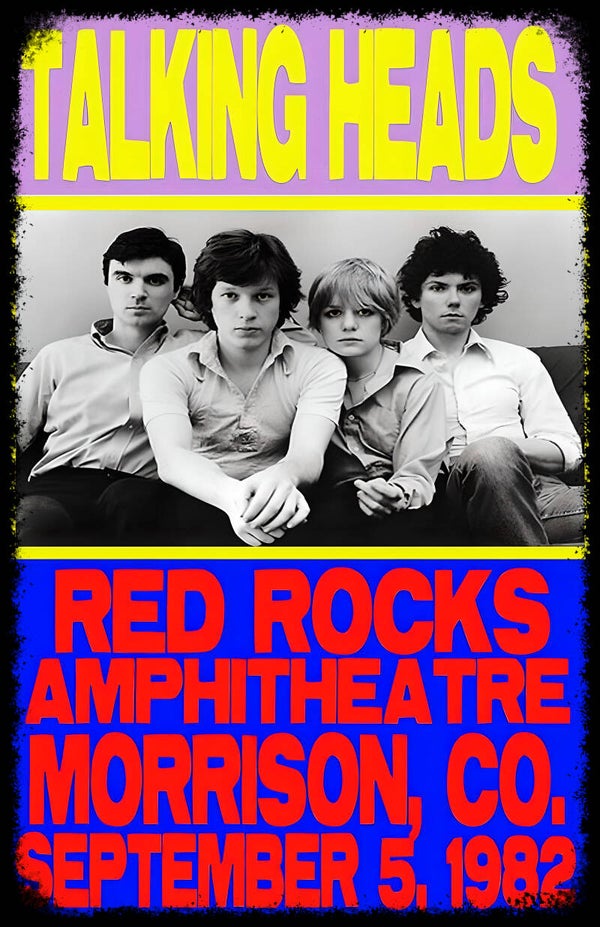 Talking heads 5 Music Print  Concert Wall Art Memorabilia gift A5,A4,A3