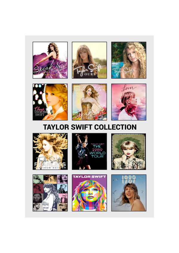 Taylor Swift 10 Music Print  Concert Wall Art Memorabilia gift A5,A4,A3