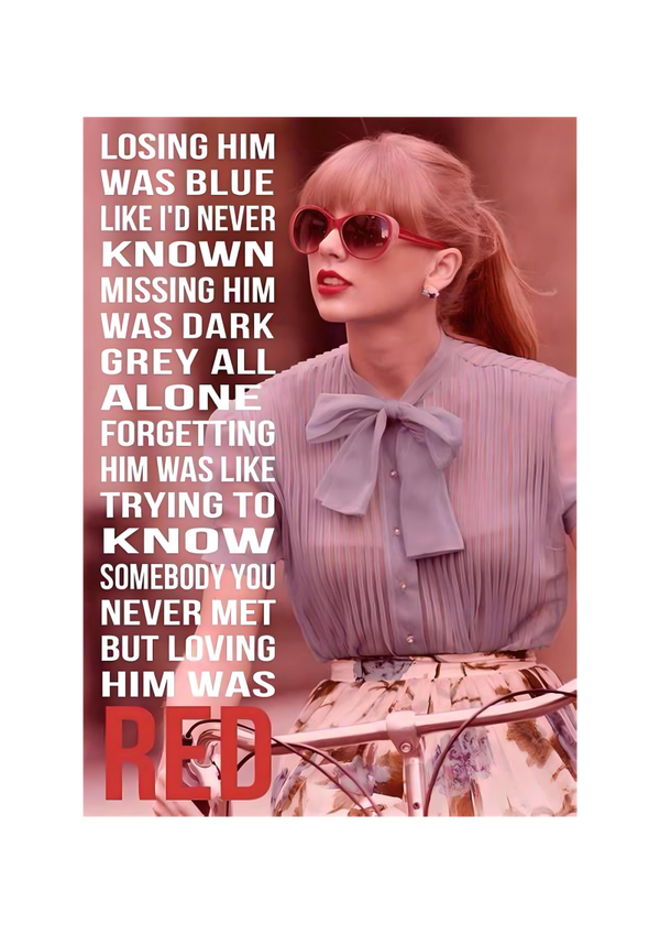 Taylor Swift 3 Music Print  Concert Wall Art Memorabilia gift A5,A4,A3