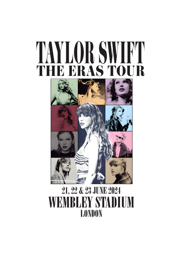 Taylor Swift 7 Music Print  Concert Wall Art Memorabilia gift A5,A4,A3