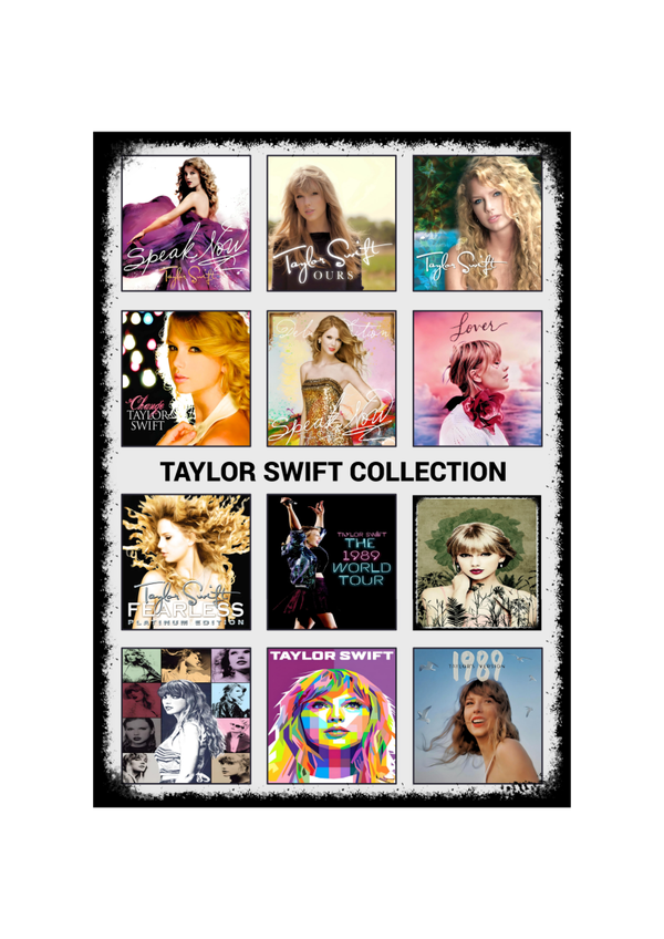 Taylor Swift 9 Music Print  Concert Wall Art Memorabilia gift A5,A4,A3
