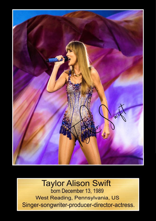 Taylor Swift  signed print Music Poster Wall Art Memorabilia gift A5,A4,A3.