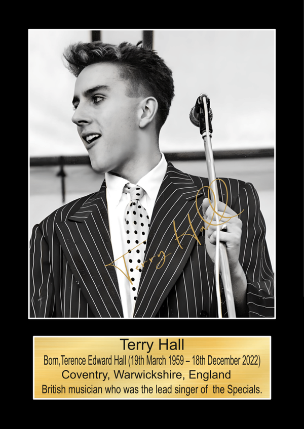Terry Hall 1 (The Specials) Music Poster Souvenir Wall Art Memorabilia gift A5,A4,A3.