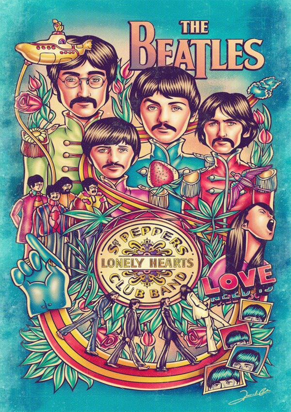 The Beatles 1  Music Print  Concert Wall Art Memorabilia gift A5,A4,A3
