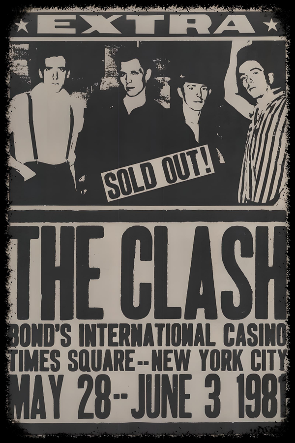 The Clash 11 Music Print  Concert Wall Art Memorabilia gift A5,A4,A3