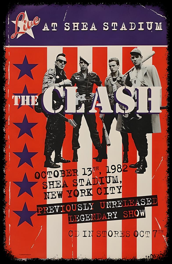 The Clash 9 Music Print  Concert Wall Art Memorabilia gift A5,A4,A3