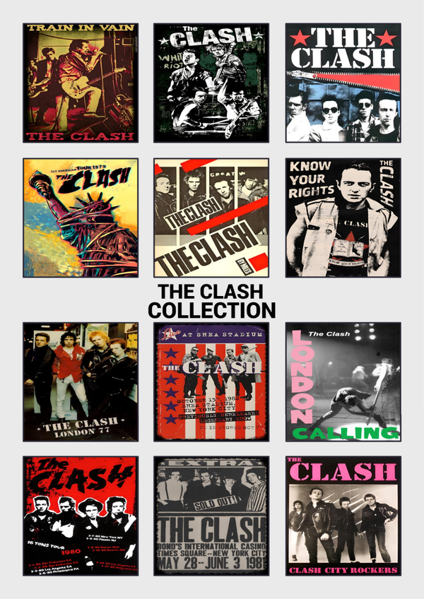 The Clash 14 Music Print  Concert Wall Art Memorabilia gift A5,A4,A3