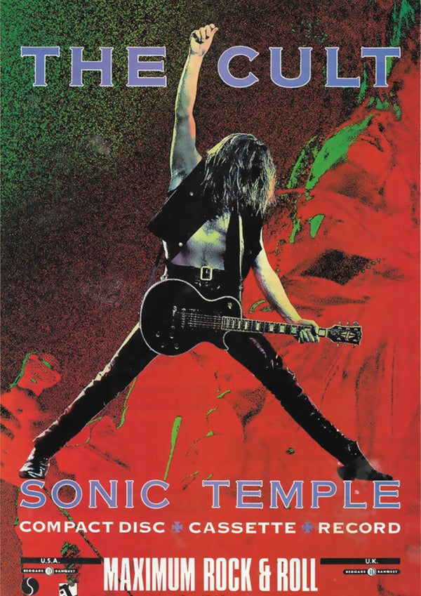 The Cult 1 Music Print  Concert Wall Art Memorabilia gift A5,A4,A3