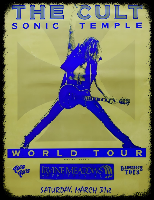 The Cult 13 Music Print  Concert Wall Art Memorabilia gift A5,A4,A3